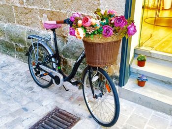 Bicycle in basket