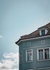 Low angle view of building against sky