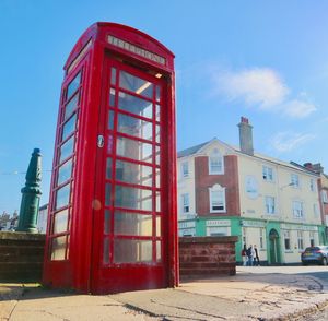 Exterior of building against sky in city