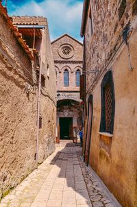 Alley amidst buildings in town