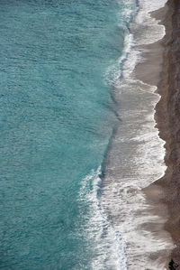 High angle view of sea