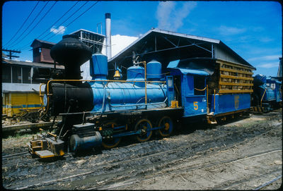 Train on railroad track