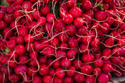 Full frame shot of strawberries