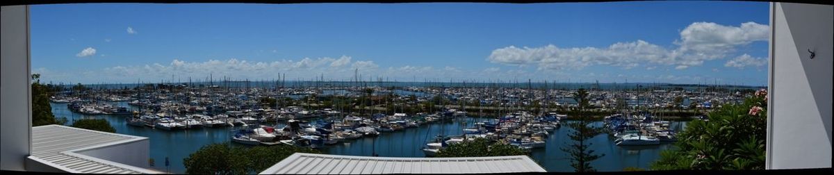 High angle shot of townscape