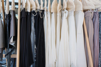Clothing on the rack
