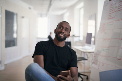 Portrait of a smiling young man