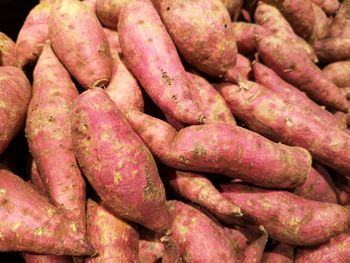 Full frame shot of carrots for sale