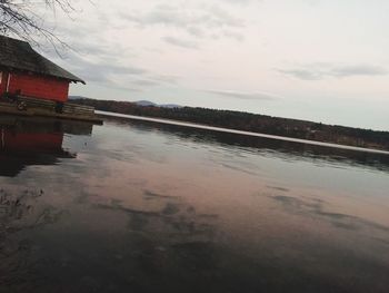 Reflection of clouds in water