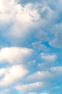 Low angle view of clouds in sky