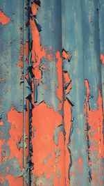 Full frame shot of weathered door