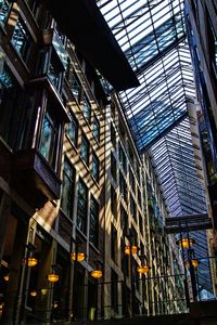 Low angle view of buildings in city