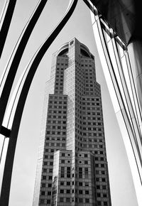 Low angle view of modern building