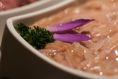 Close-up of sweet food in bowl