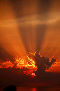 Scenic view of sky during sunset