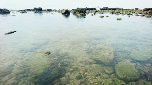 Rocks in sea