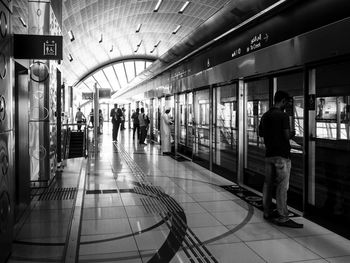 People at subway station