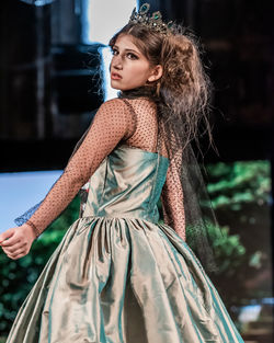 Portrait of a beautiful young woman