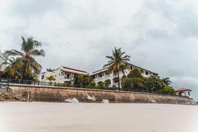 Zanzibar tourist resort facing the ocean