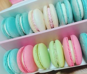 Multi colored candies in box