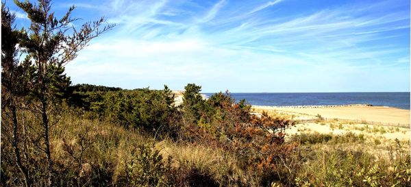 Scenic view of sea against sky