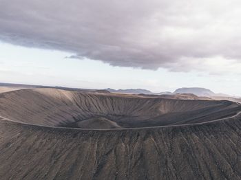 Scenic view of arid landscape against sky