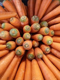 Full frame shot of carrots