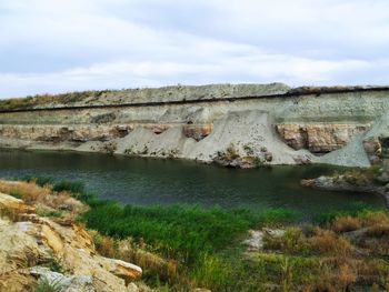 Scenic view of river against sky