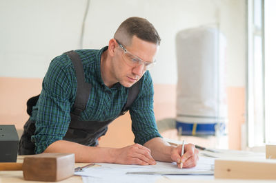 Man working at home