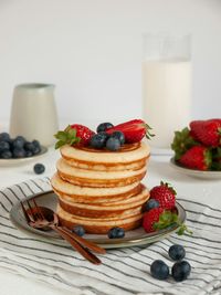 Close-up of dessert on table