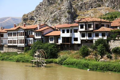 Historical houses by the river 