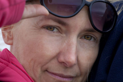 Close-up portrait of young woman