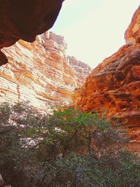 Rock formations on mountain