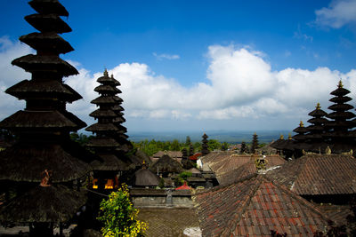 Low angle view of temple