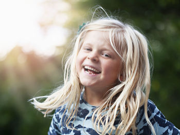 Portrait of happy girl