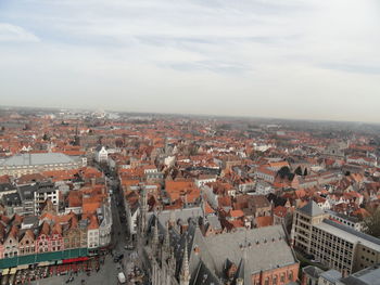 Aerial view of buildings in city