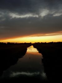 Scenic view of sky during sunset