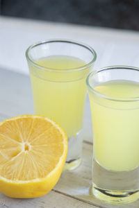 Close-up of drink on table