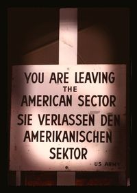 Information sign on wall