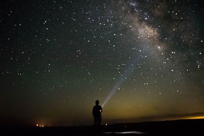 Group of people at night