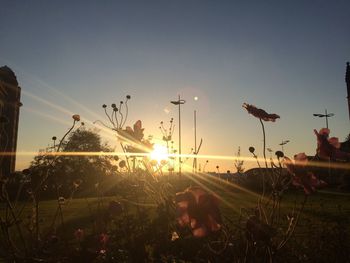 Sun shining through clouds