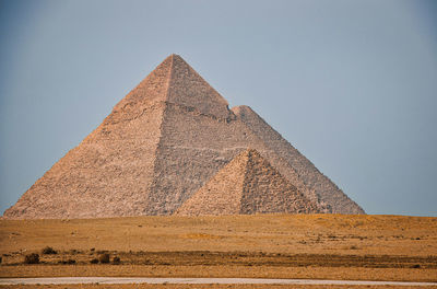 Low angle view of building against clear sky