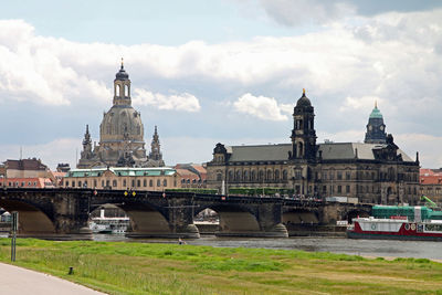 View of historic building against cloudy sky