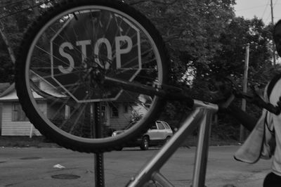 Close-up of wheel