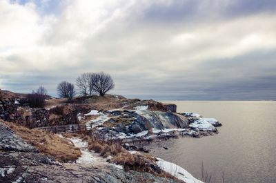 Panoramic view of sea against sky