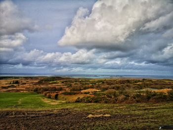 Scenic view of landscape against sky