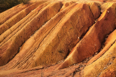 Scenic view of desert landscape