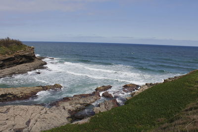 Scenic view of sea against sky