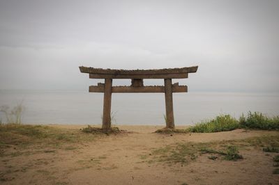 Lifeguard hut on beach