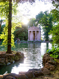 Built structure in lake