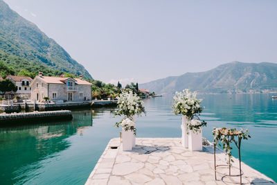 View of building by sea